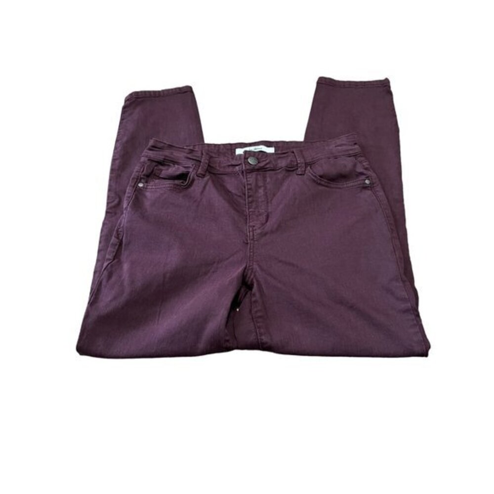 Sam Edelman The Kitten Skinny Maroon Pants Size 28